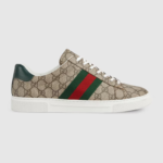 Gucci Ace sneakers with Web stripe for men.