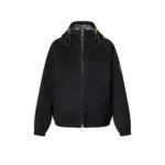 Reversible double-faced hooded sweatshirt