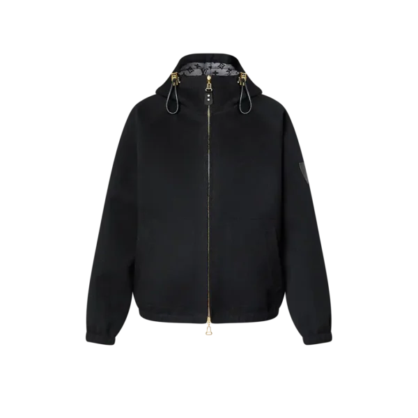 Reversible double-faced hooded sweatshirt