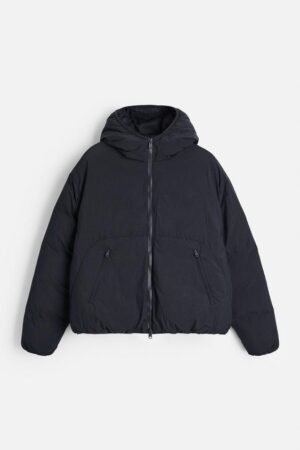 100% FEATHER DOWN JACKET WITH HOOD