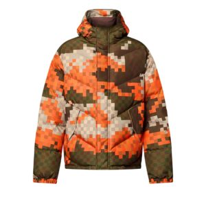 Printed down jacket