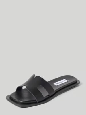 Denim effect flip-flops, 'SOFIA' model in black